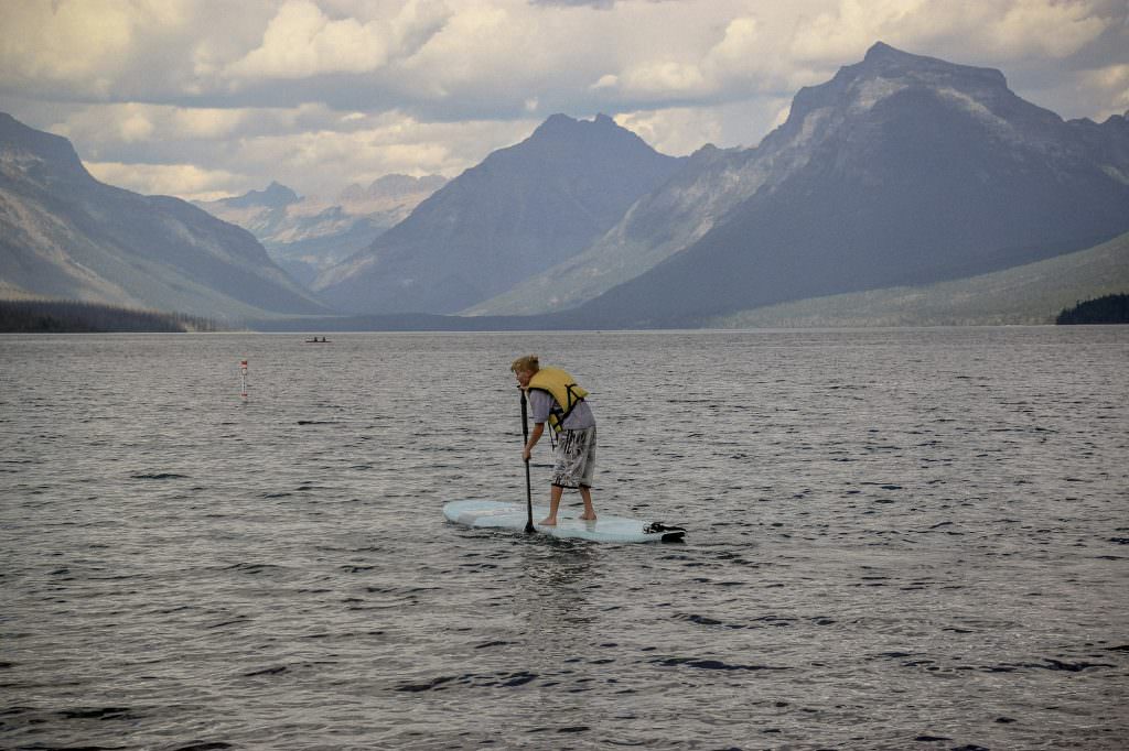 Paddle boarding in Montana